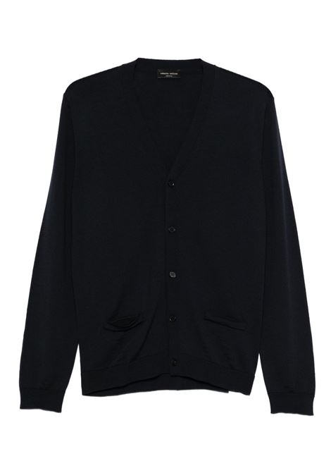 cardigan uomo navy ROBERTO COLLINA | 253M01010M0110